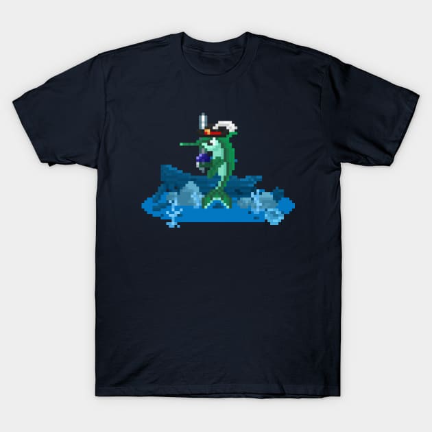 Pixel Art SwordFish T-Shirt by PixelCarvel